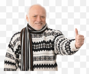 Download Hd Haroldthumbsup Discord Emoji - Old Man With Stock Image Man Thumbs Up,Thumbs Up Emoji Png
