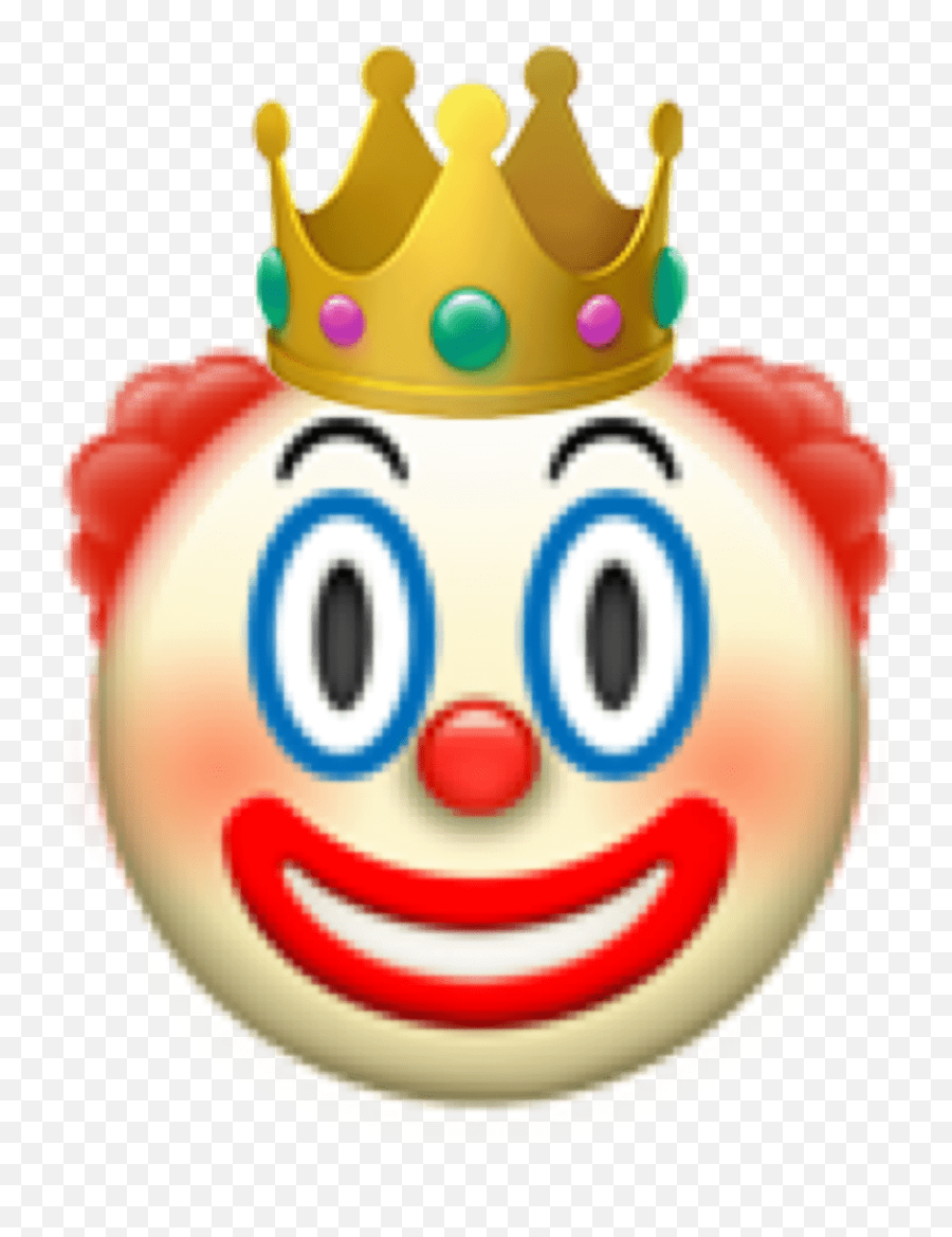 Clown Emoji Transparent Background - Apple Clown Emoji,Emoji Photoshop Lesson