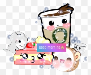 Goodmorning Spain Art Stiker - Kawaii Coffee Emoji,Good Morning Emoji Art