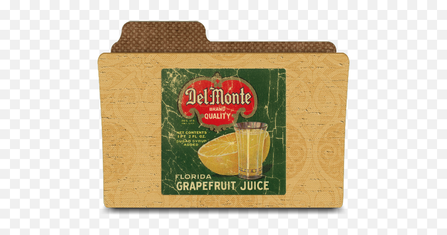 Del Monte Grapefruit Jus Icon Vintage Folders Iconset - Del Monte Emoji,Margarita Emoji Game