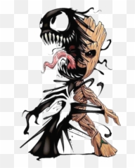 Baby Groot Venom Halloween Shirt - Baby Groot Venom Emoji,Emotions Of Groot