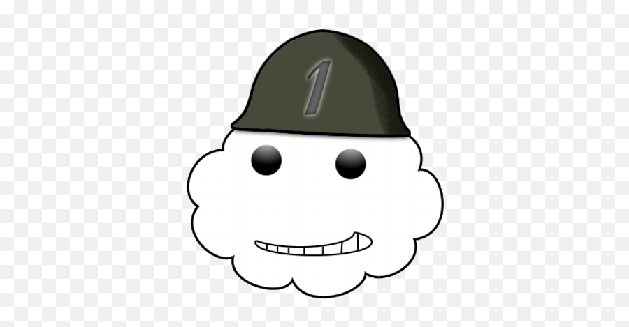 Cloud One - Happy Emoji,Cloud Emoticon