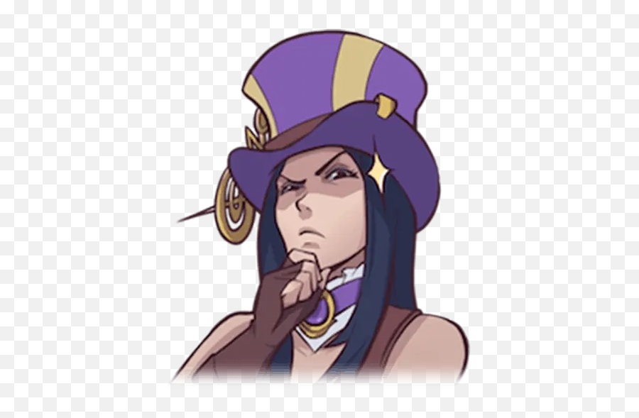 League Of Legendsu201d Stickers Set For Telegram - League Of Legends Caitlyn Sticker Emoji,Draven Emoticon