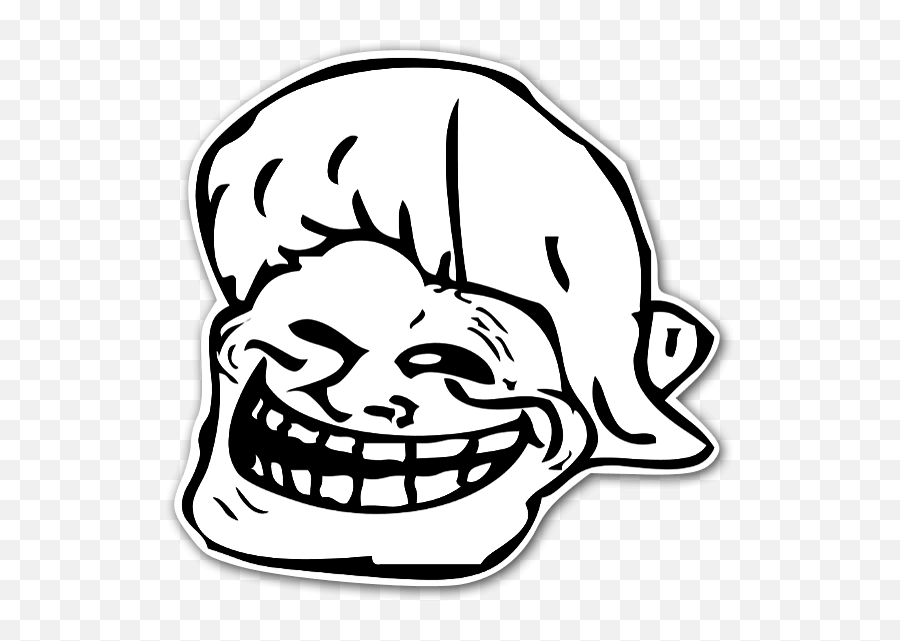 Rage Face - Stickerapp Troll Face Png Image Troll Png Emoji,Why Rageface Emoticon