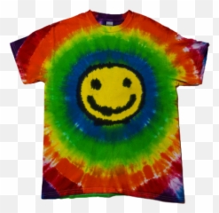 Colorful Circles Around A Happy Face - Short Sleeve Emoji,Text Emoticons For Rockin