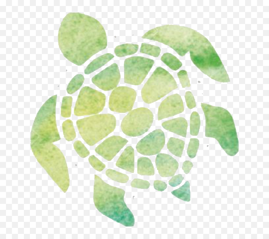 Aesthetic Green Turtle Sticker - Sea Turtle Decal Emoji,Sea Turtle Emoji