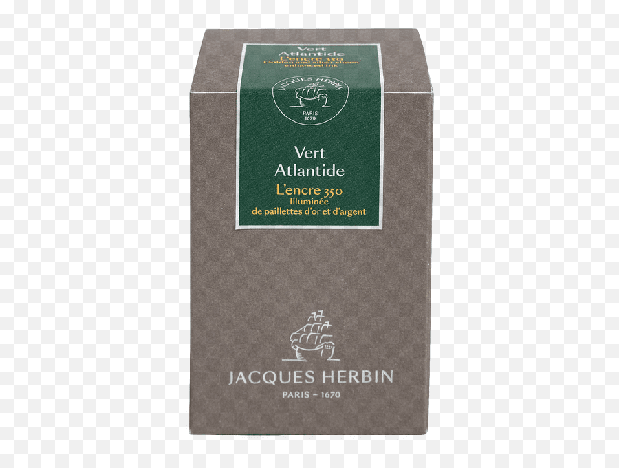 Jacques Herbin 350 Vert Atlantide - 50ml Bottled Ink Emoji,Monteverde Emotions Ink