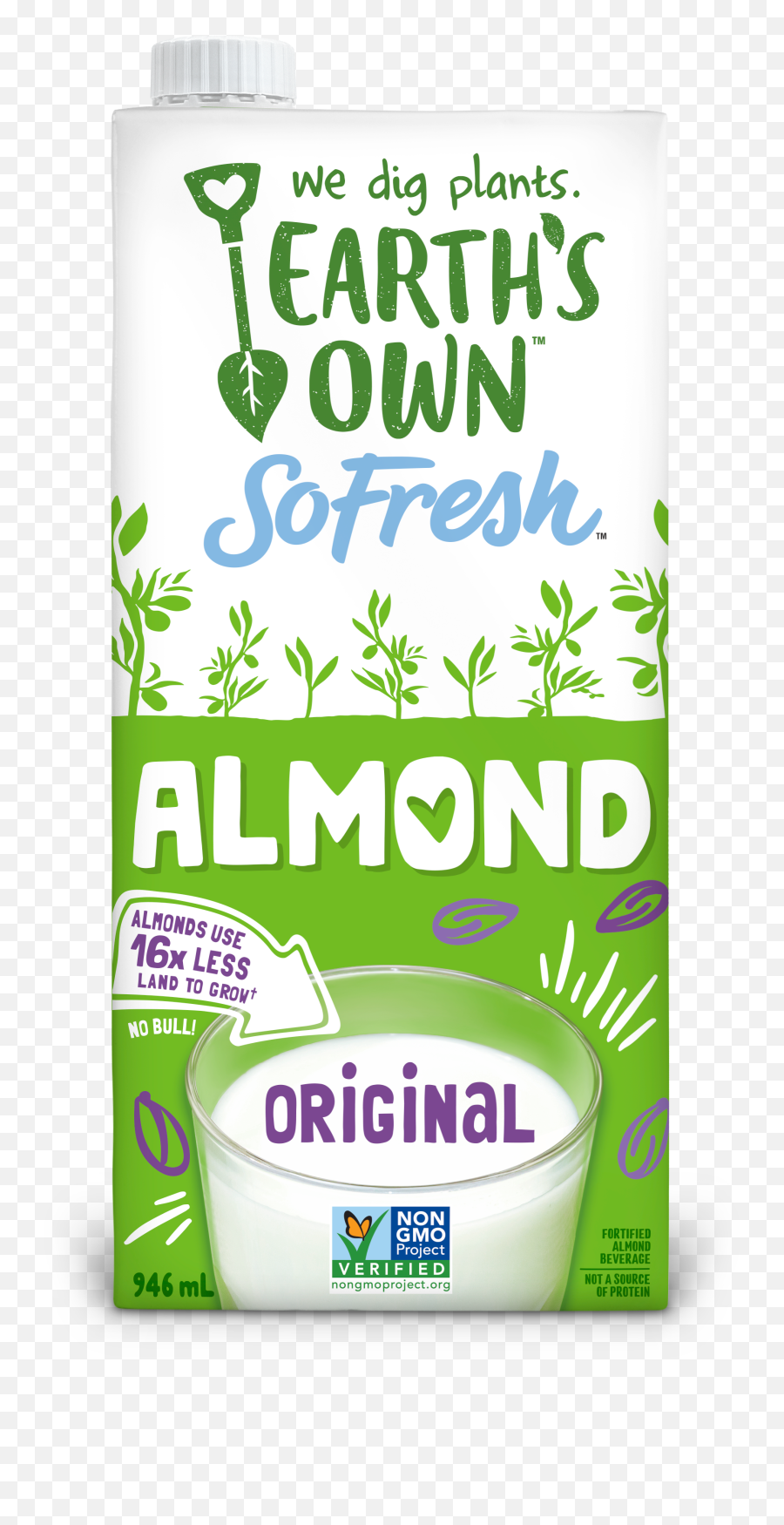 Earthu0027s Own Original Almond Milk Almond Products Emoji,Facebook Emoticons Almond