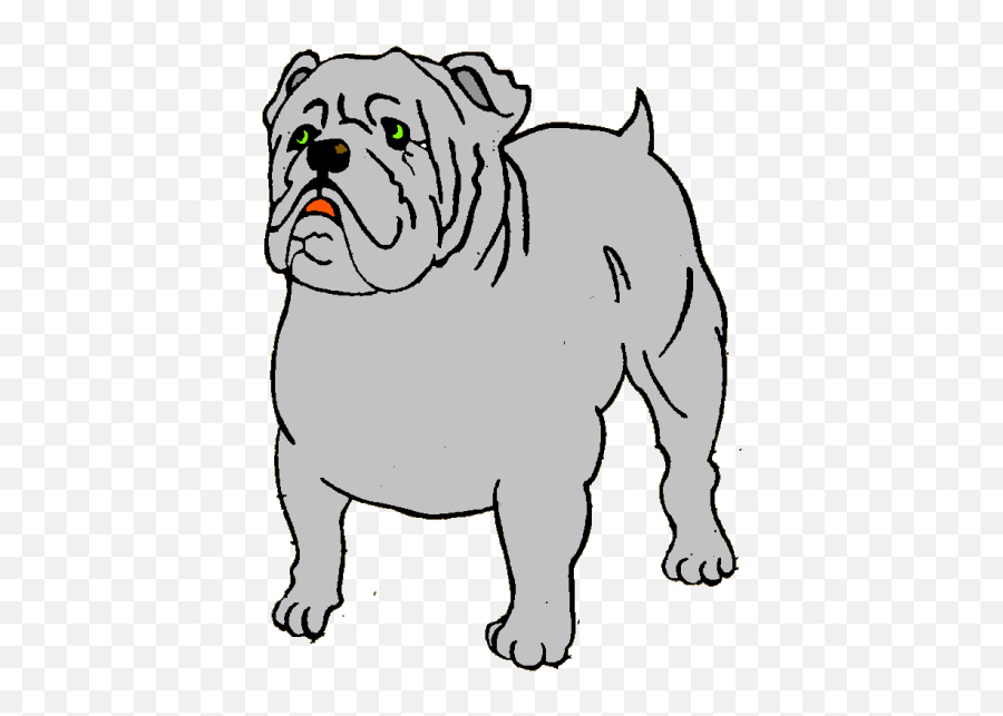 Bulldog Graphics And Animated Gifs - White English Bulldog Emoji,Bulldog Emoticons