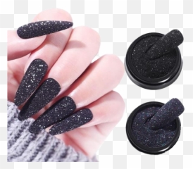 Glitter Nail Png Transparent Image Png Mart Emoji,Nails Black Emoji