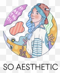 Pastel Pink Anime Girl Aesthetic - Soaesthetic Shop Emoji,Pervy Eyes Emoji