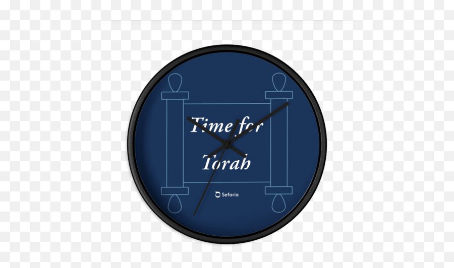 Time For Torah Wall Clock - Clock Emoji,Time Clock Emoji
