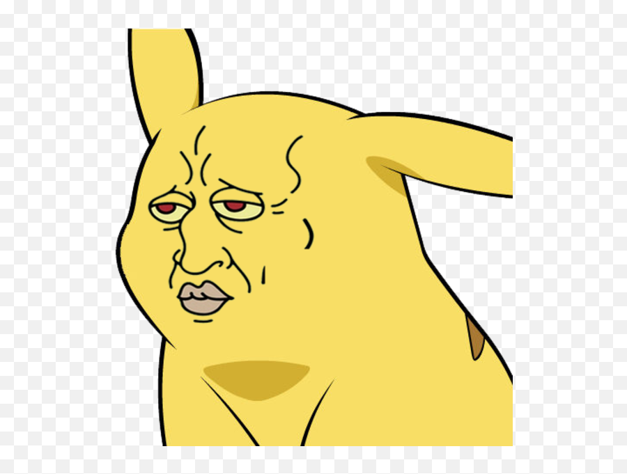 Pikachu With The Face Of Squidward Give Pikachu A Face - Funny Pikachu Face Emoji,Funny Emotion Memes