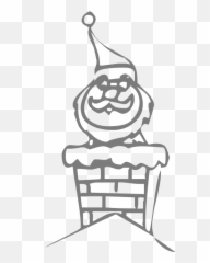 Santa On The Roof Chimney Free Svg File - Svgheartcom Fictional Character Emoji,Santa And Tree Emoji