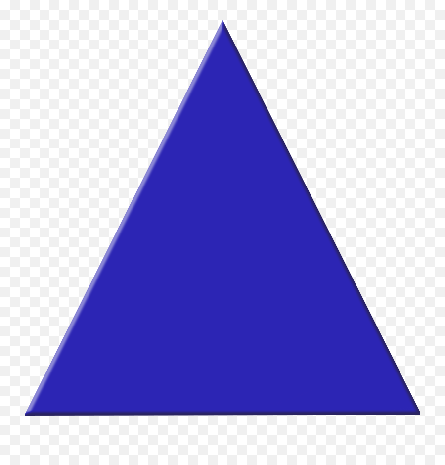 Blue Triangle - Blue Triangle Clipart Emoji,Blue Triangle Emoji