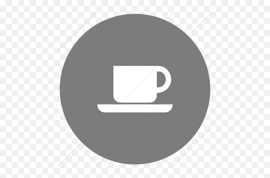 Flat Circle White - Saucer Emoji,Emoticons Coffee Cup