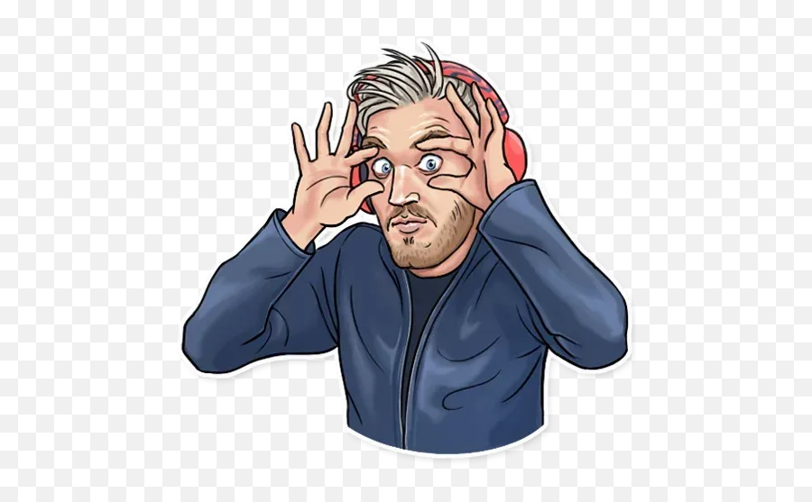 Pewdiepie Whatsapp Stickers - Pewdiepie Stickers Telegram Emoji,Pewdiepie Emojis In Real Life