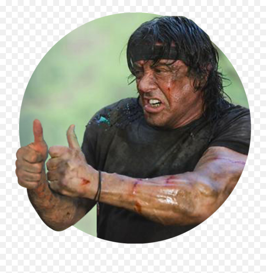 Download Rambo Says Ok - Sylvester Stallone Rambo Meme Png Rambo Png Emoji,Emoji Hand Meme