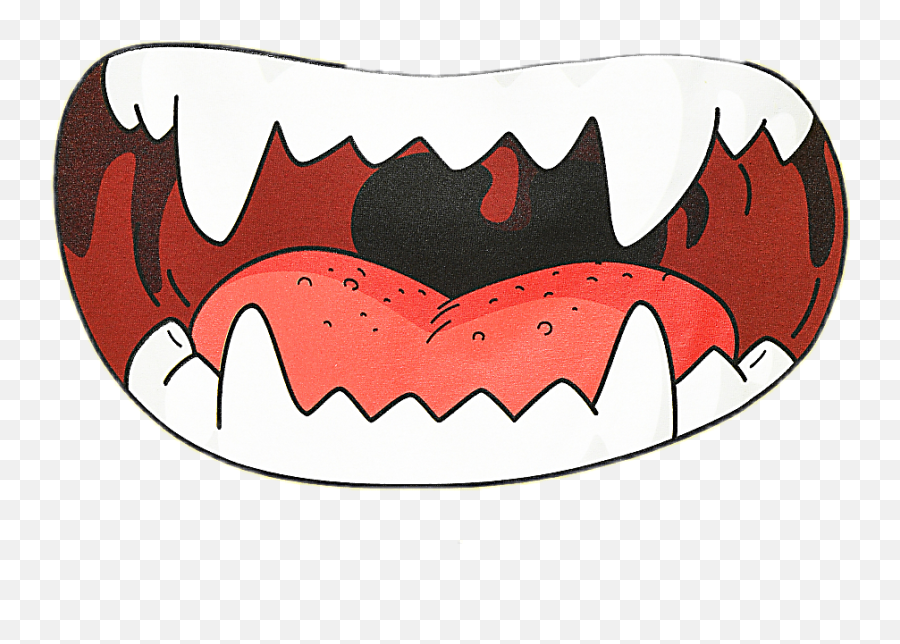 Anime Mouth Sticker By Damien - Cool Yellow Pictures Of Anime Emoji,Fang Emoji