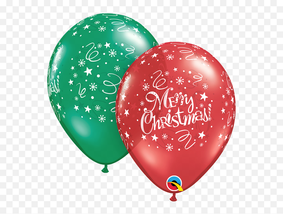 10 X 11u0027u0027 Christmas Festive Qualatex Latex Balloons U2014 Edu0027s - Merry Christmas Balloons Png Emoji,Emoji Birthday Decorations