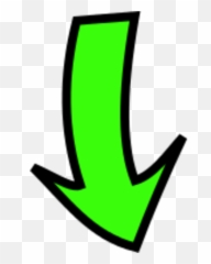 Clipart Down Arrow - Down Green Arrow Png Emoji,Pointing Down Emoji