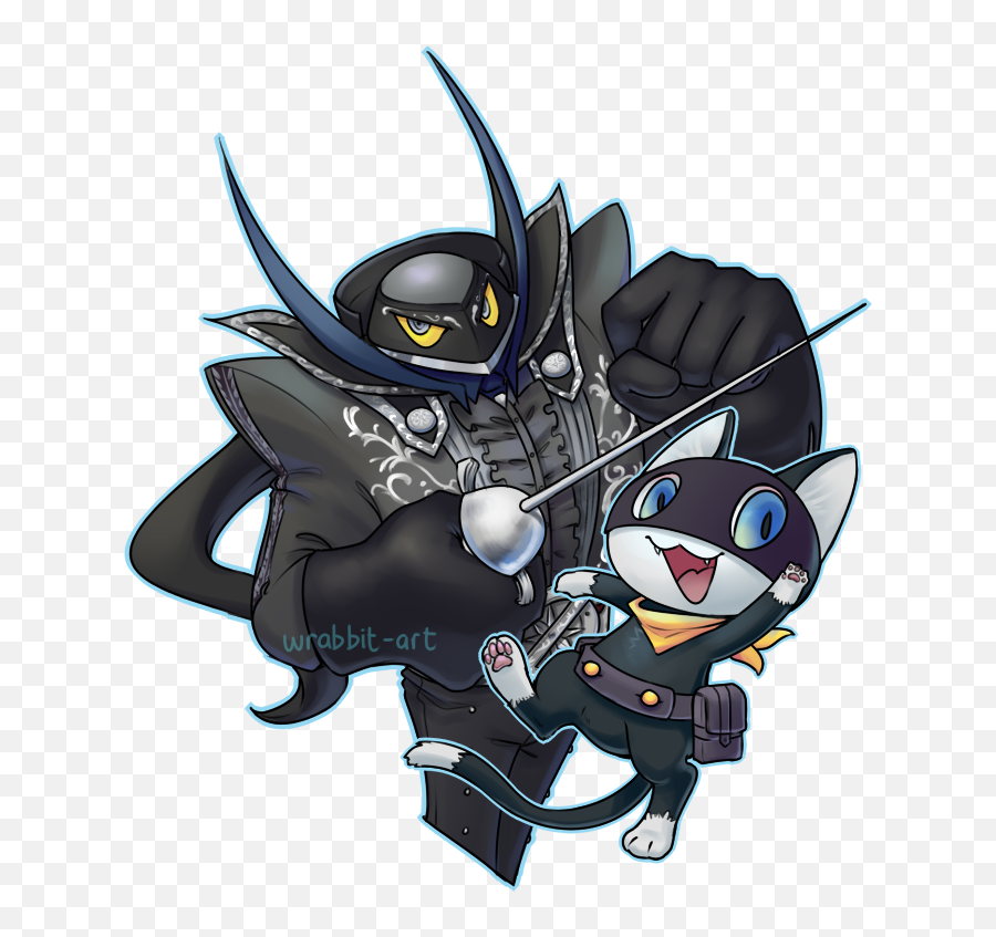 Persona 5 Morgana Zorro Png Image With - Zorro Morgana Persona 5 Emoji,Morgana Persona 5 Emoticon