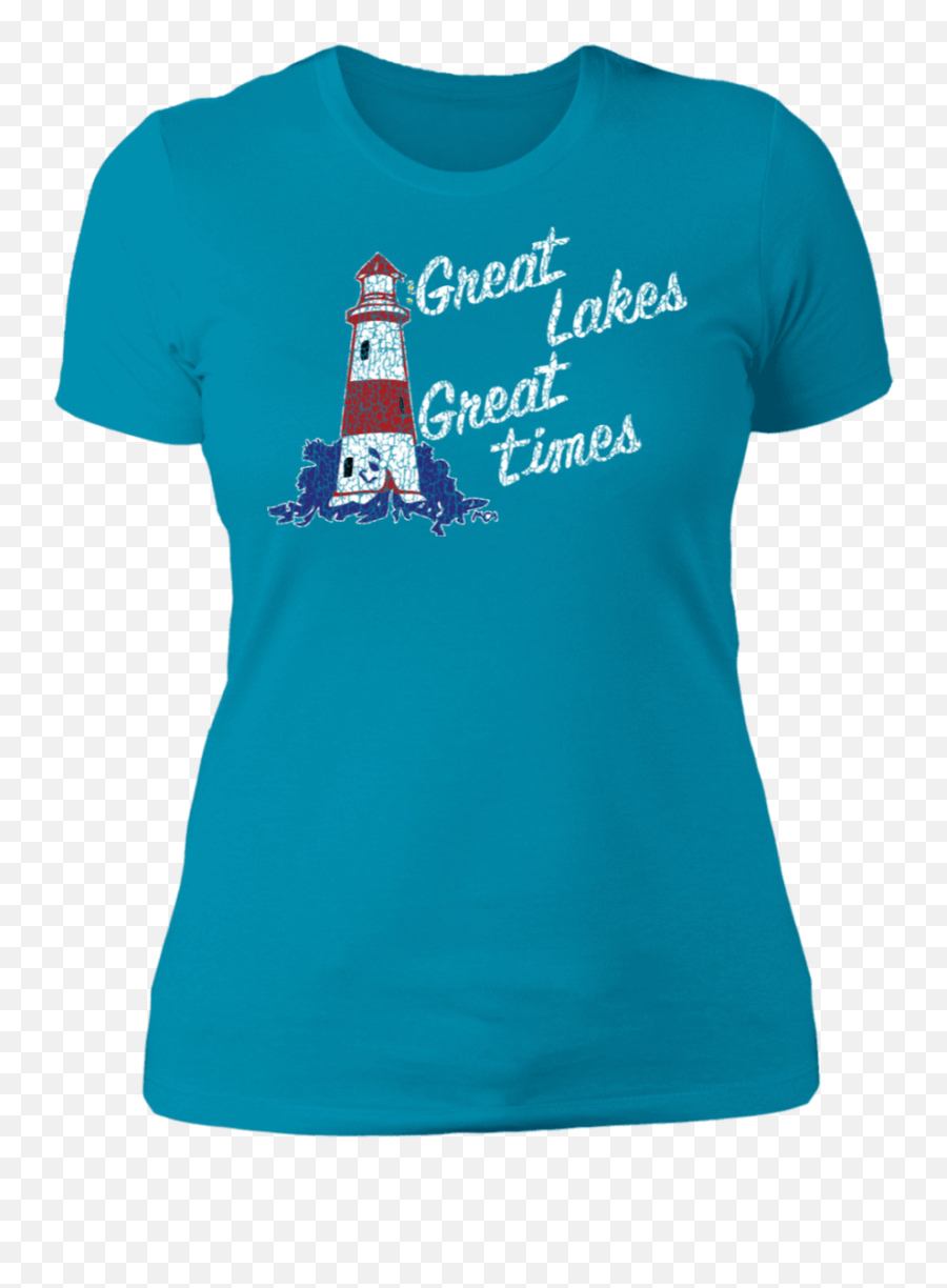 Down With Detroit - Vintage Great Lakes Great Time Lighthouse Next Level Ladiesu0027 Boyfriend Tshirt Turquoise Xl Walmartcom For Adult Emoji,Guess The Emoji Light Bulb And House Not Lightbouse