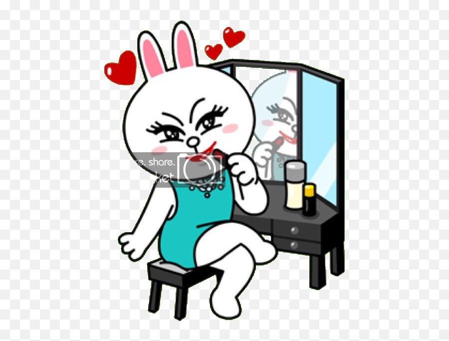 Line Stickers - Cony Y Brown Png Emoji,How To Send Emoticon Gift Kakao On Iphone