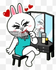 Line Stickers - Cony Y Brown Png Emoji,How To Send Emoticon Gift Kakao On Iphone