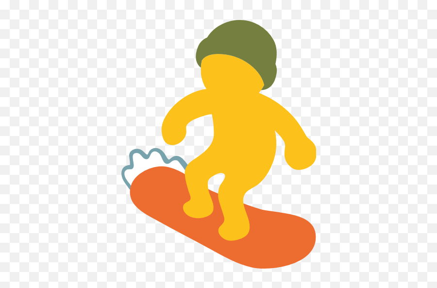Snowboarder - Snowboarder Emoji,Snowboard Emoji