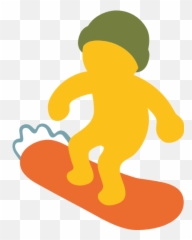 Snowboarder - Snowboarder Emoji,Snowboard Emoji