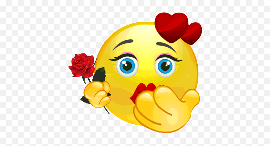 Hermosos Emojis Con Movimientos De Amor Para Dedicar - Kiss Emoji Gif,Emojis Graciosos Del Eclipse