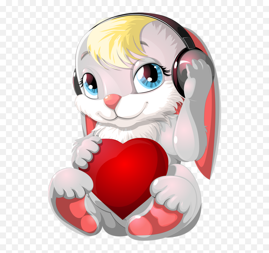 300 Romantic Ideas In 2021 - Cute Rabbit With Heart Emoji,Deviantart Hug Emoticons