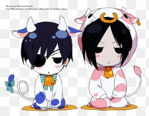 Download Ciel And Sebastian From Kuroshitsuji - Black Butler Black Butler Stickers Emoji,Sebastian Emoticons Black Butler