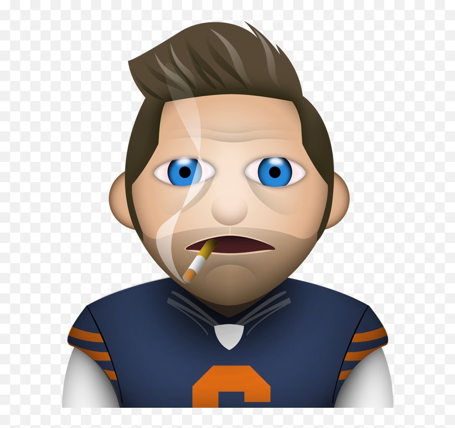 Smokinu0027 Jay Cutler Emoji Is Here Nfl Emojis Chicago Bears - Football Emojis,Bear Emoji