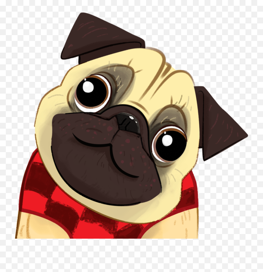 Pug Dog Emoji App - Pug Emoji,Puppy Emoji