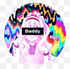 Daddy Uwu Senpai Trippy 420 Anime Nya - Anime Girl Png Transparent Pink Emoji,Daddy Uwu Emojis