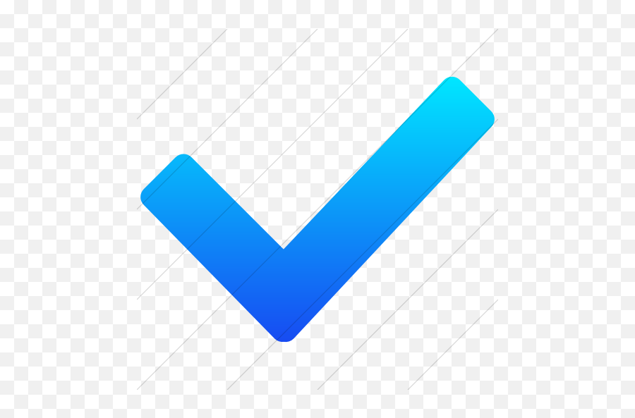 Iconsetc Simple Ios Blue Gradient - Vertical Emoji,Twitter Verified Check Mark Emoticon Color