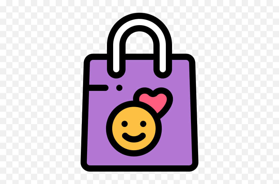 Shopping Bag - Free Commerce And Shopping Icons Happy Emoji,Emoticon For Lock