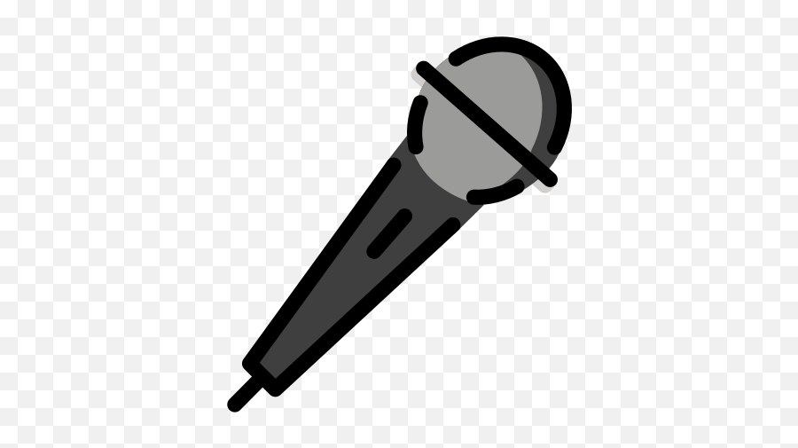 Microphone Emoji - Mikrofon Clipart,Karaoke Emoji