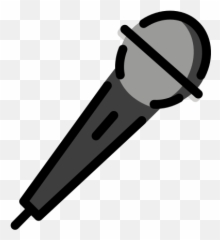 Microphone Emoji - Mikrofon Clipart,Karaoke Emoji