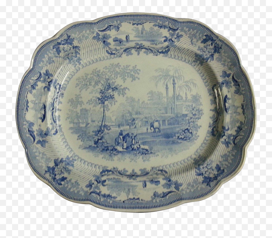 Godwin Indian Scenery Series Platter - Serving Platters Emoji,Emoji Paint Platter