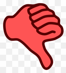 No Clipart Png - Clipart Of No Down And Finger 3727097 Decline Clipart Emoji,Finger Down Emoji