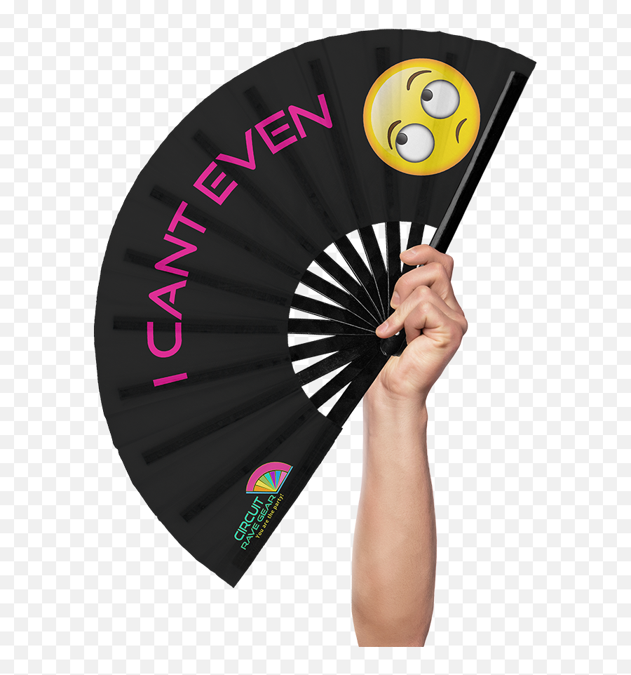 Naughty Emoji Circuit Fan - Hand Fan,Snorting Emoticon