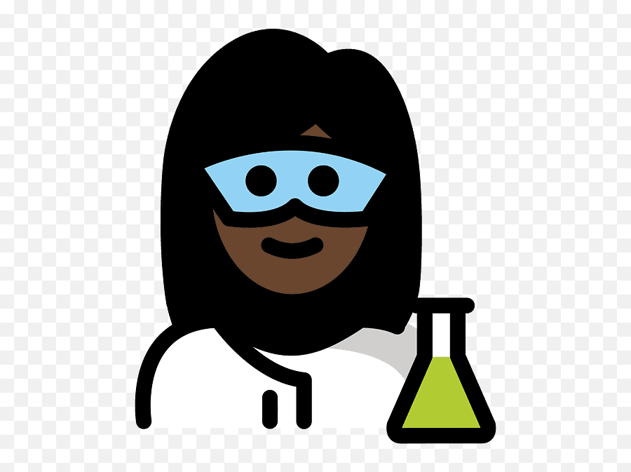 Woman Scientist Emoji Clipart - Laboratory Flask,Scientist Emoji