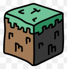 Minecraft Grass Cube Icon In Doodle Style Emoji,Green Cube Emoji