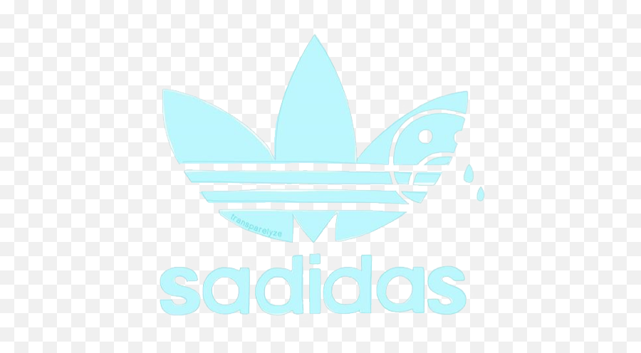 Adidas Sadida - Blue Transparent Tumblr Stickers Emoji,Urban Outfitters Emoji Stickers