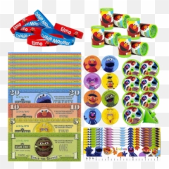 Sesame Street Party Favour Pack 48pcs - Horizontal Emoji,Sesame Street Emojis