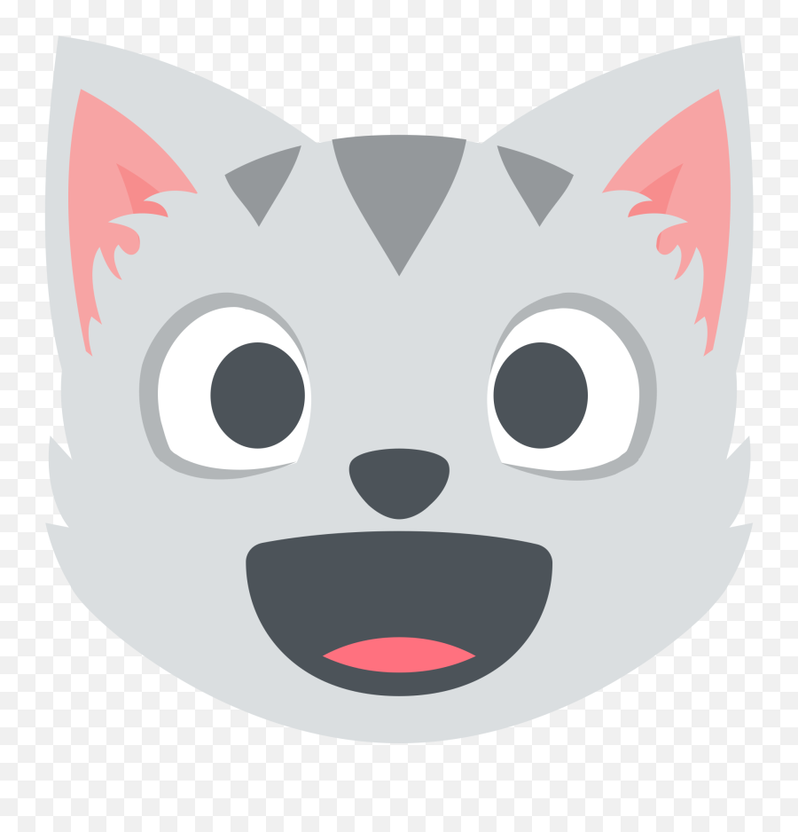 Grinning Cat Emoji Clipart Free Download Transparent Png - Animal Face Open Mouth,Angry Cat Face Emoji