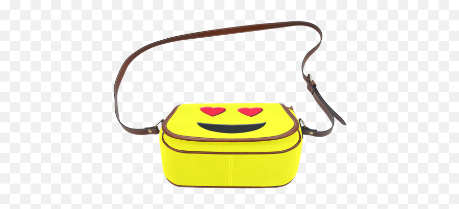 Emoticon Heart Smiley Saddle Bagsmall Model 1649 Full Customization Id D351890 - Horizontal Emoji,Zipper Emoticon